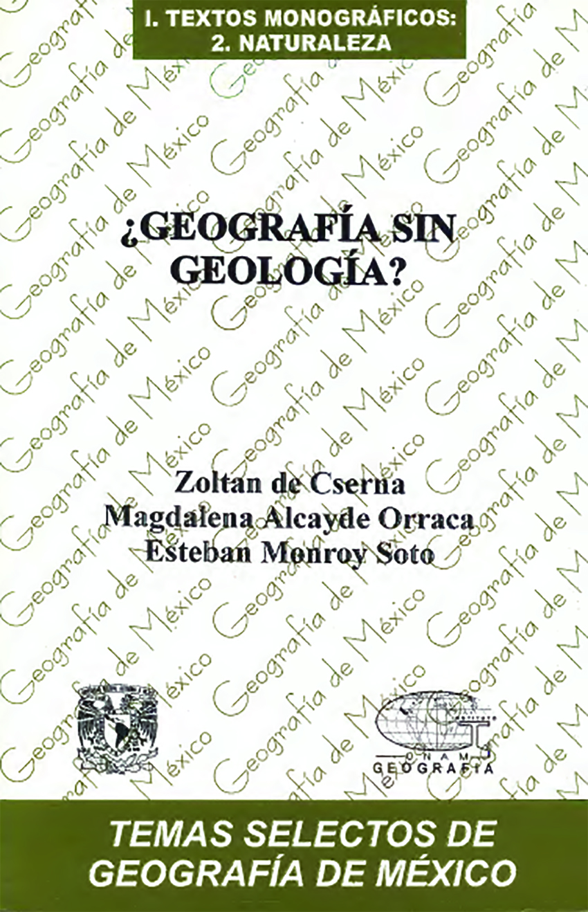 Cubierta para ¿Geografía sin geología?
