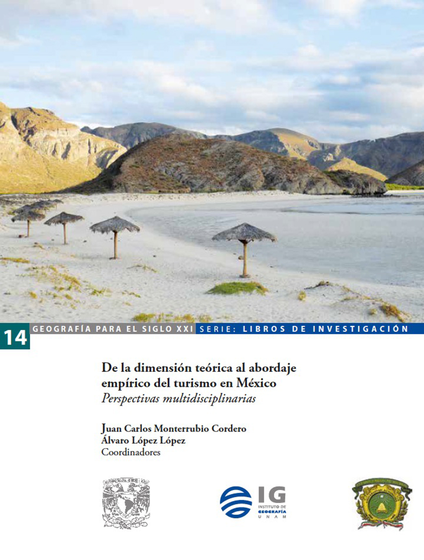Cubierta para De la dimensión teórica al abordaje empírico del turismo en México: Perspectivas multidisciplinarias